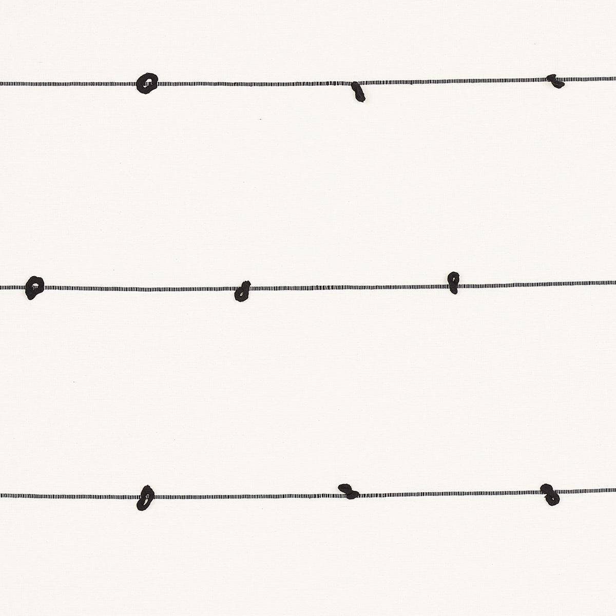 Schumacher Globo Knotted Handwoven Black Fabric