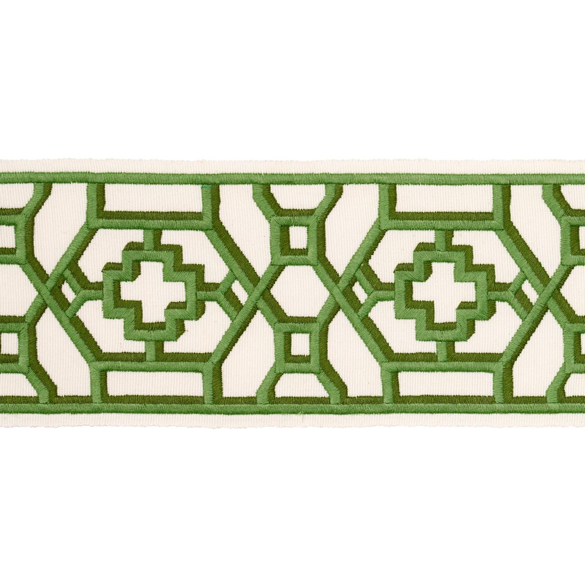 Schumacher Jade Zanzibar Trellis Tape