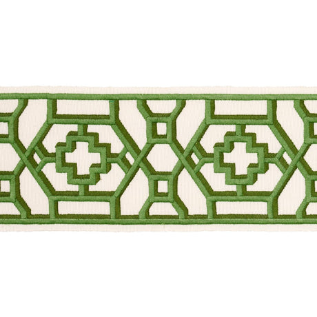 Schumacher Jade Zanzibar Trellis Tape