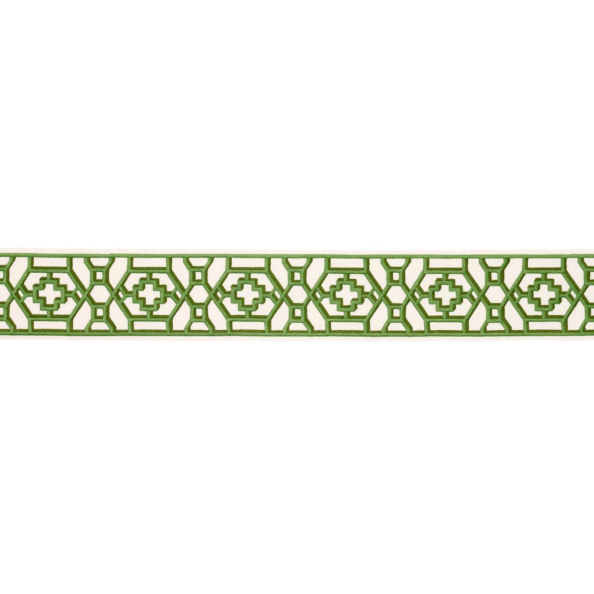 Schumacher Jade Zanzibar Trellis Tape