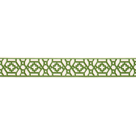 Schumacher Jade Zanzibar Trellis Tape