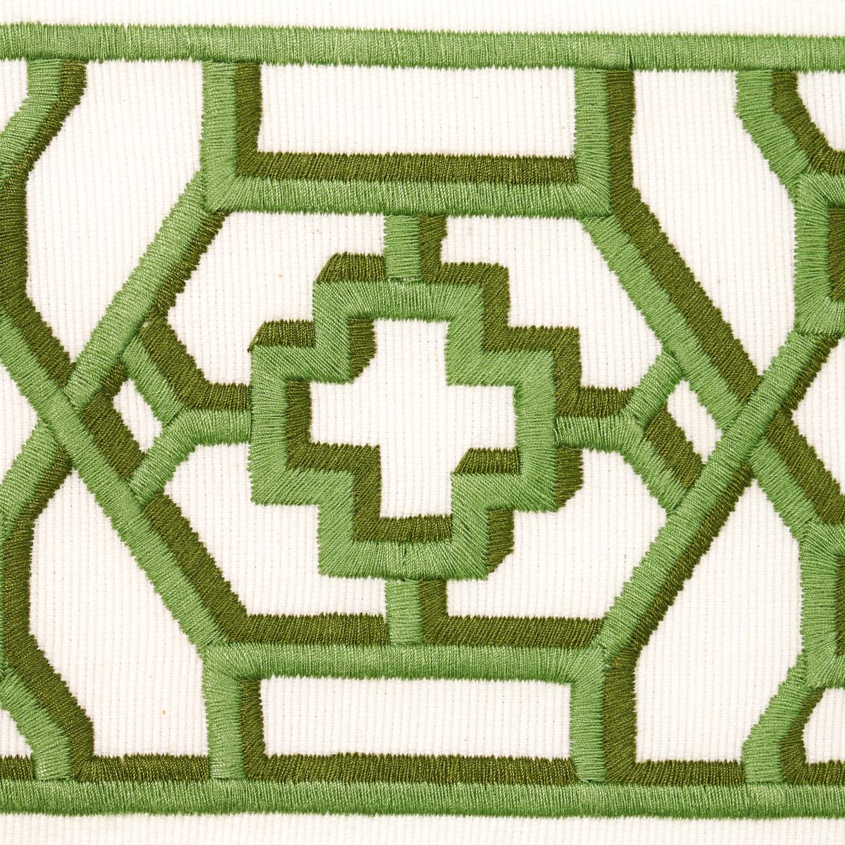 Schumacher Jade Zanzibar Trellis Tape
