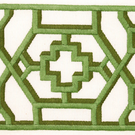Schumacher Jade Zanzibar Trellis Tape