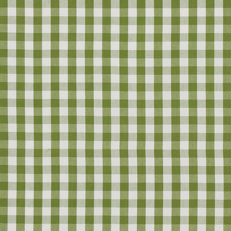 Schumacher Elton Cotton Check Leaf Fabric