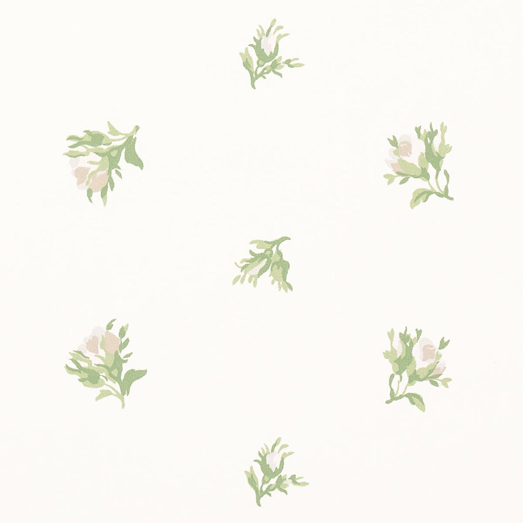 Schumacher Margie Floral Gris Wallpaper
