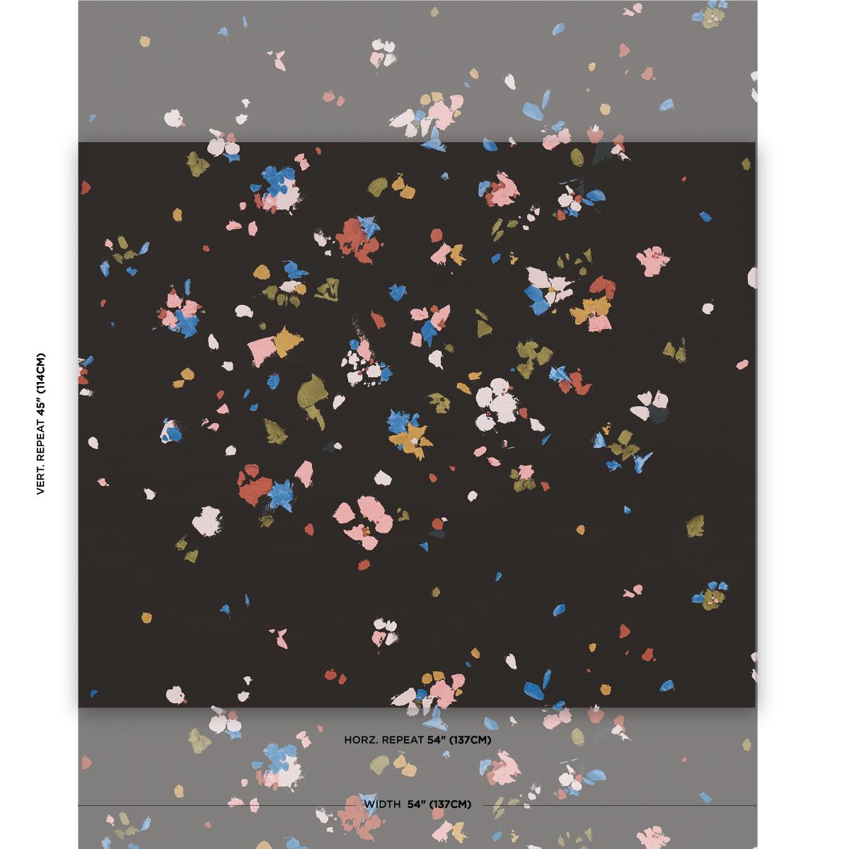 Schumacher Backdrop X Schumacher Fairfarren Dark Multi Wallpaper