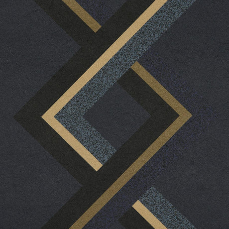 Schumacher Mah Jong River Blue Wallpaper