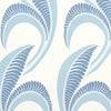 Schumacher Banana Leaf China Blue Wallpaper