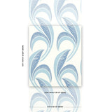 Schumacher Banana Leaf China Blue Wallpaper