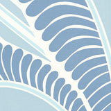 Schumacher Banana Leaf China Blue Wallpaper
