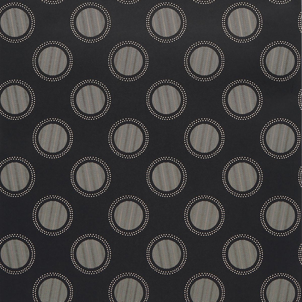 Schumacher Watermark Black & White Wallpaper