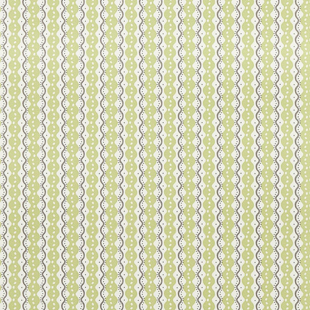 Schumacher Centipede Stripe Pea Wallpaper