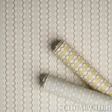Schumacher Centipede Stripe Pea Wallpaper