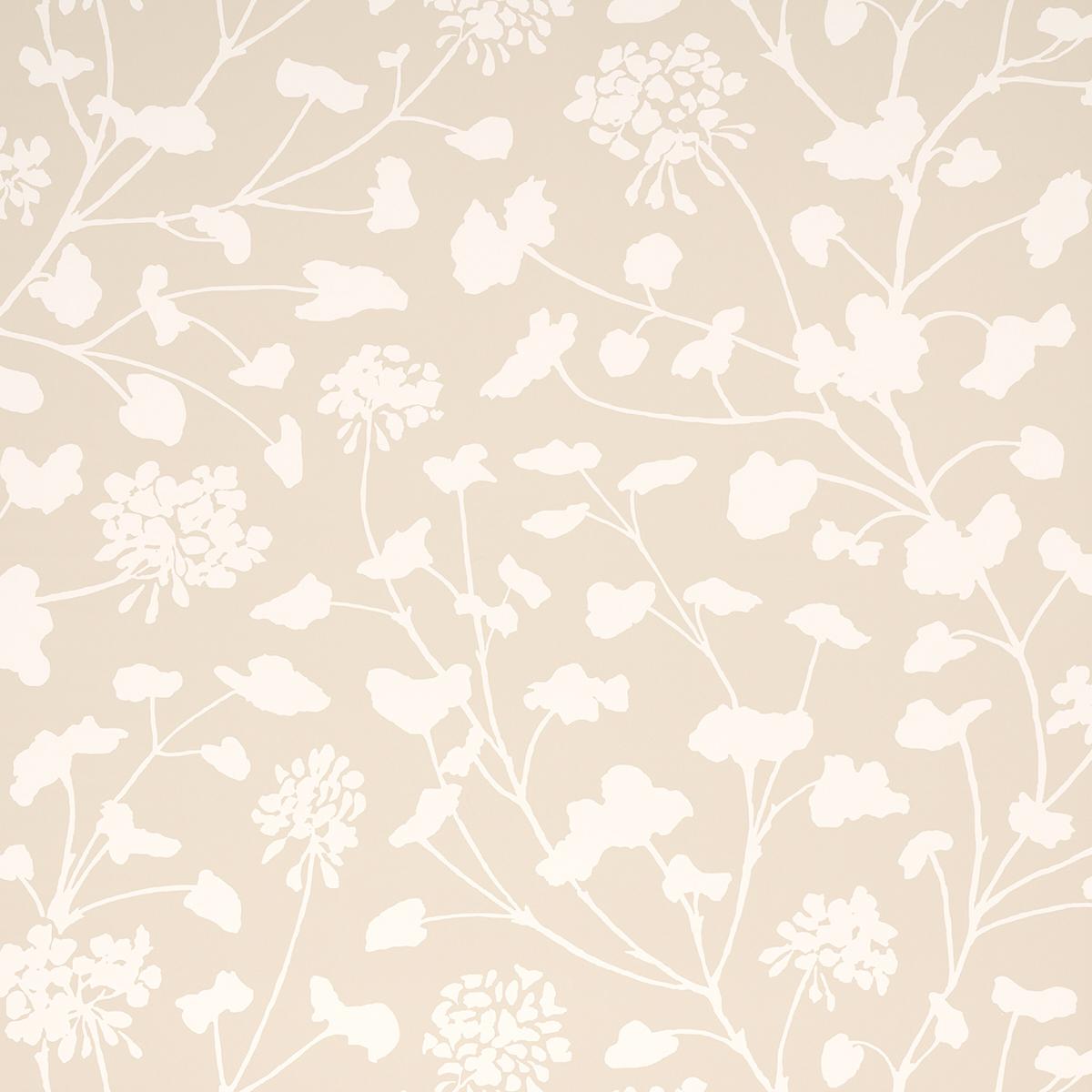 Schumacher Pennick Neutral Wallpaper