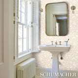 Schumacher Pennick Neutral Wallpaper
