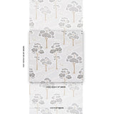 Schumacher Tree River Moonstone Wallpaper