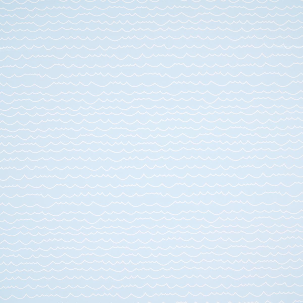 Schumacher Waves White On Sky Wallpaper