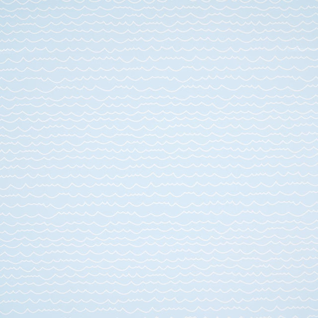 Schumacher Waves White On Sky Wallpaper