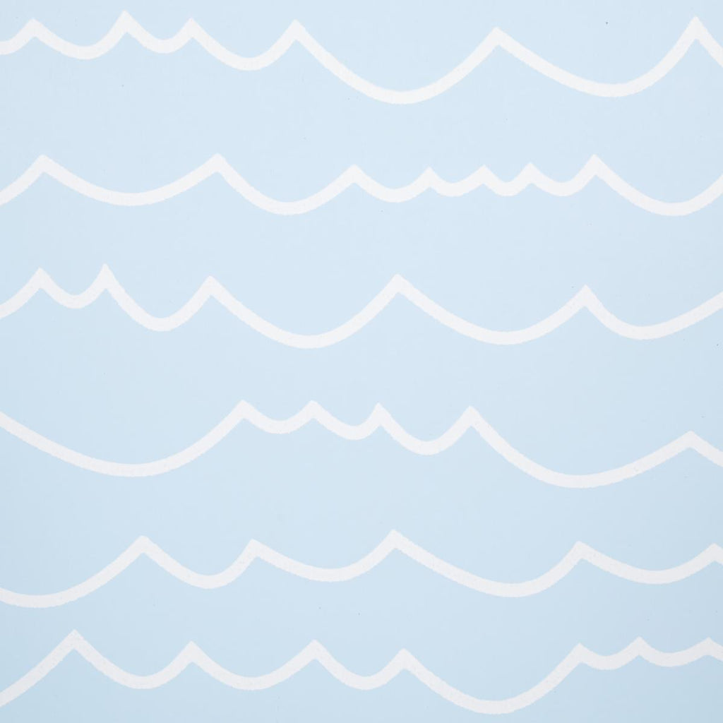 Schumacher Waves White On Sky Wallpaper