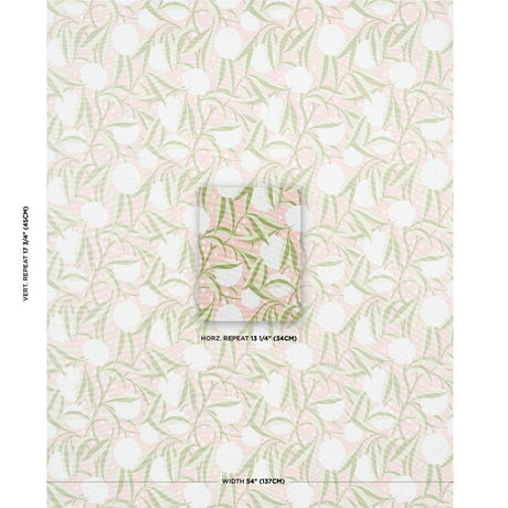 Schumacher Rubus Cotton Linen Blush Fabric