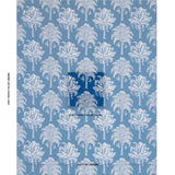 Schumacher Grand Palms Indoor/Outdoor Navy Fabric