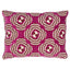 Schumacher Magenta 16" x 12" Le Moderne Cut Velvet Pillow