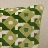 Schumacher Verdant 16" x 12" Dazzle Ship Velvet Pillow