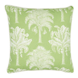 Schumacher Green 22" x 22" Grand Palms I/O Pillow