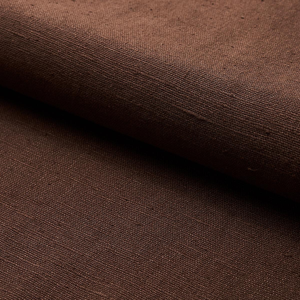 Schumacher Marco Performance Linen Brown Fabric