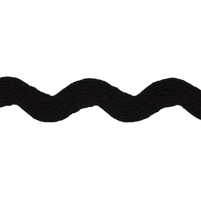Schumacher Black Ric Rac Tape Large