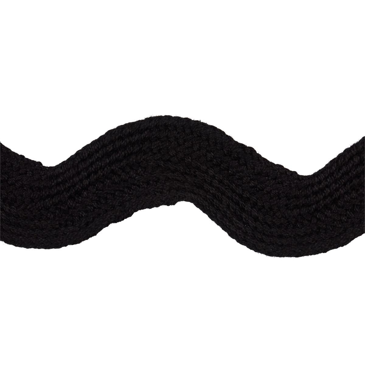 Schumacher Black Ric Rac Tape Large