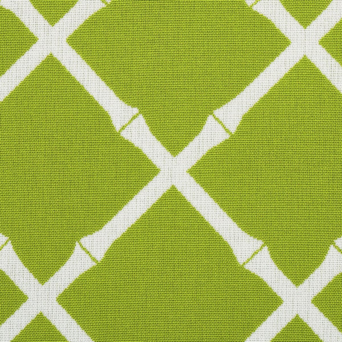 Schumacher Bamboo Trellis Indoor/Outdoor Leaf Fabric