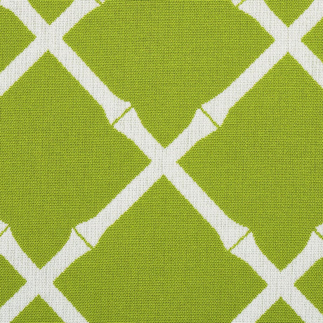 Schumacher Bamboo Trellis Indoor/Outdoor Leaf Fabric