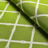 Schumacher Bamboo Trellis Indoor/Outdoor Leaf Fabric