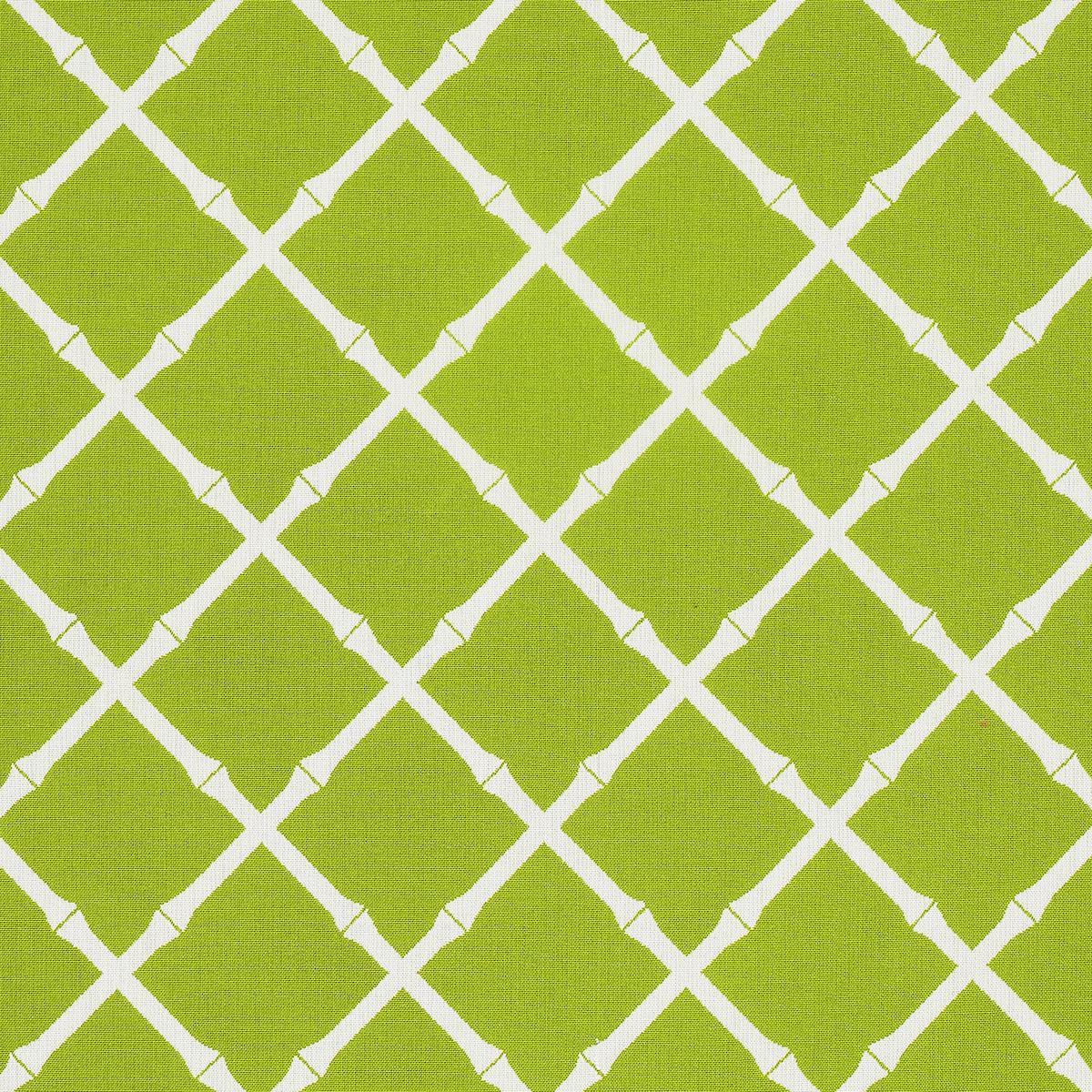 Schumacher Bamboo Trellis Indoor/Outdoor Leaf Fabric