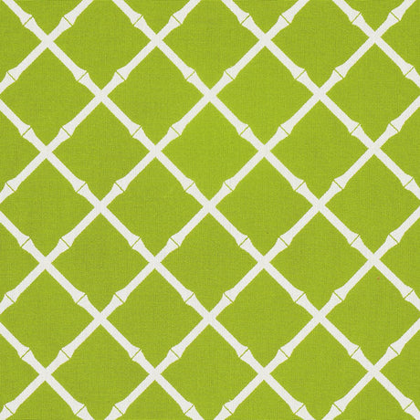 Schumacher Bamboo Trellis Indoor/Outdoor Leaf Fabric