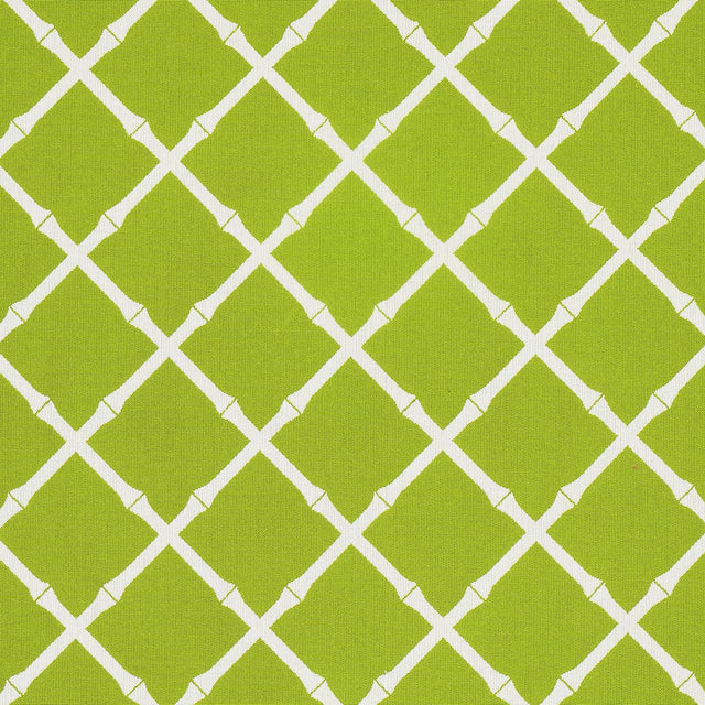 Schumacher Bamboo Trellis Indoor/Outdoor Leaf Fabric