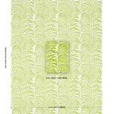 Schumacher Zebra Palm Woven Indoor/Outdoor Green Fabric
