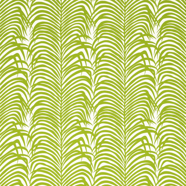 Schumacher Zebra Palm Woven Indoor/Outdoor Green Fabric