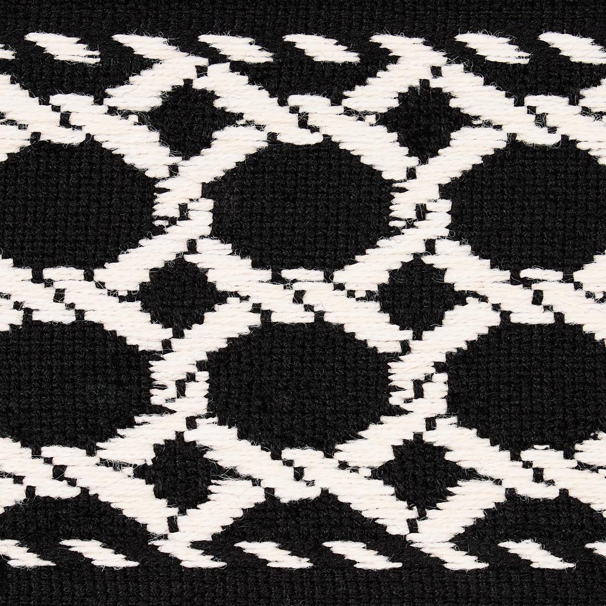 Schumacher Black Lattice Indoor/Outdoor Tape