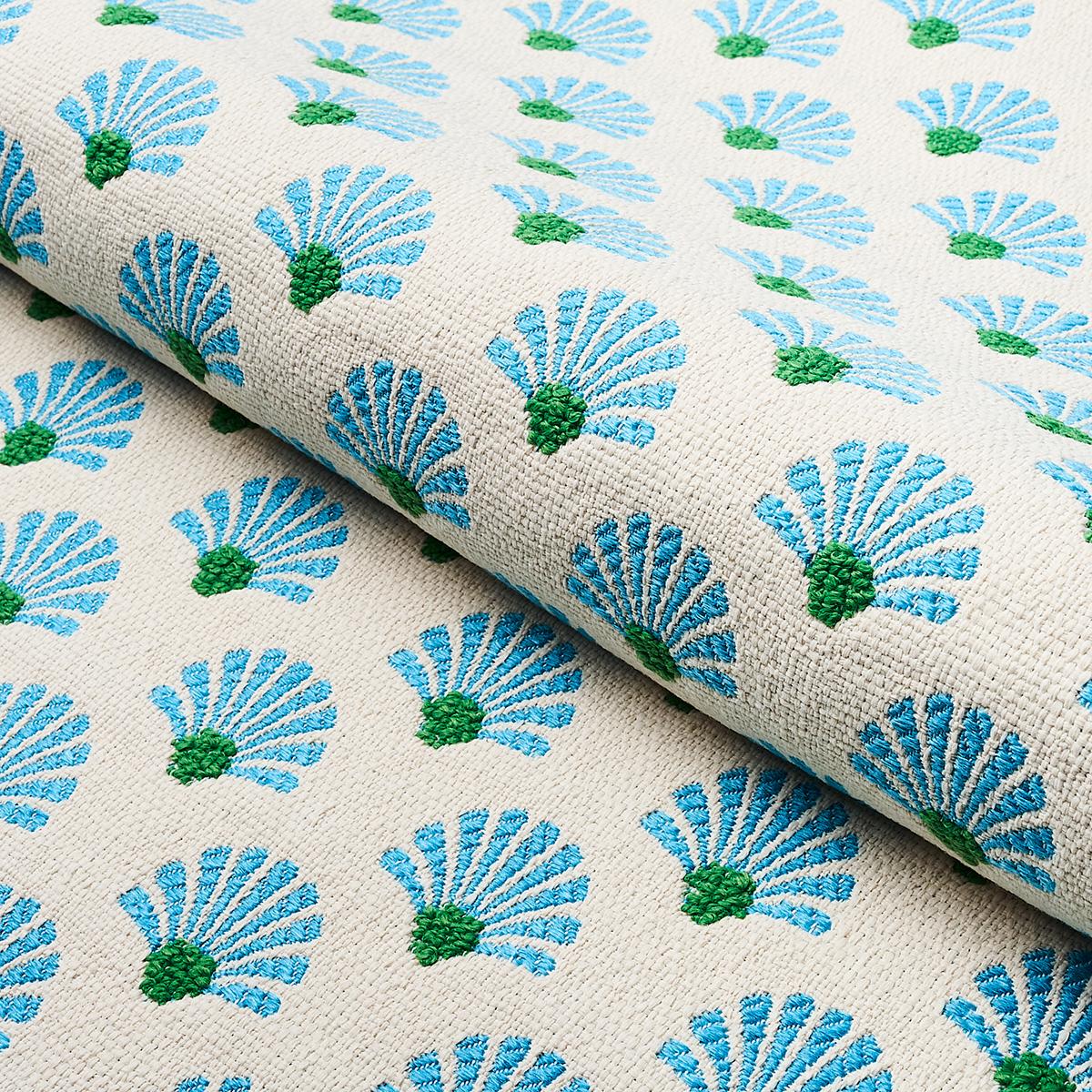 Schumacher Bellini Indoor/Outdoor Lagoon Fabric