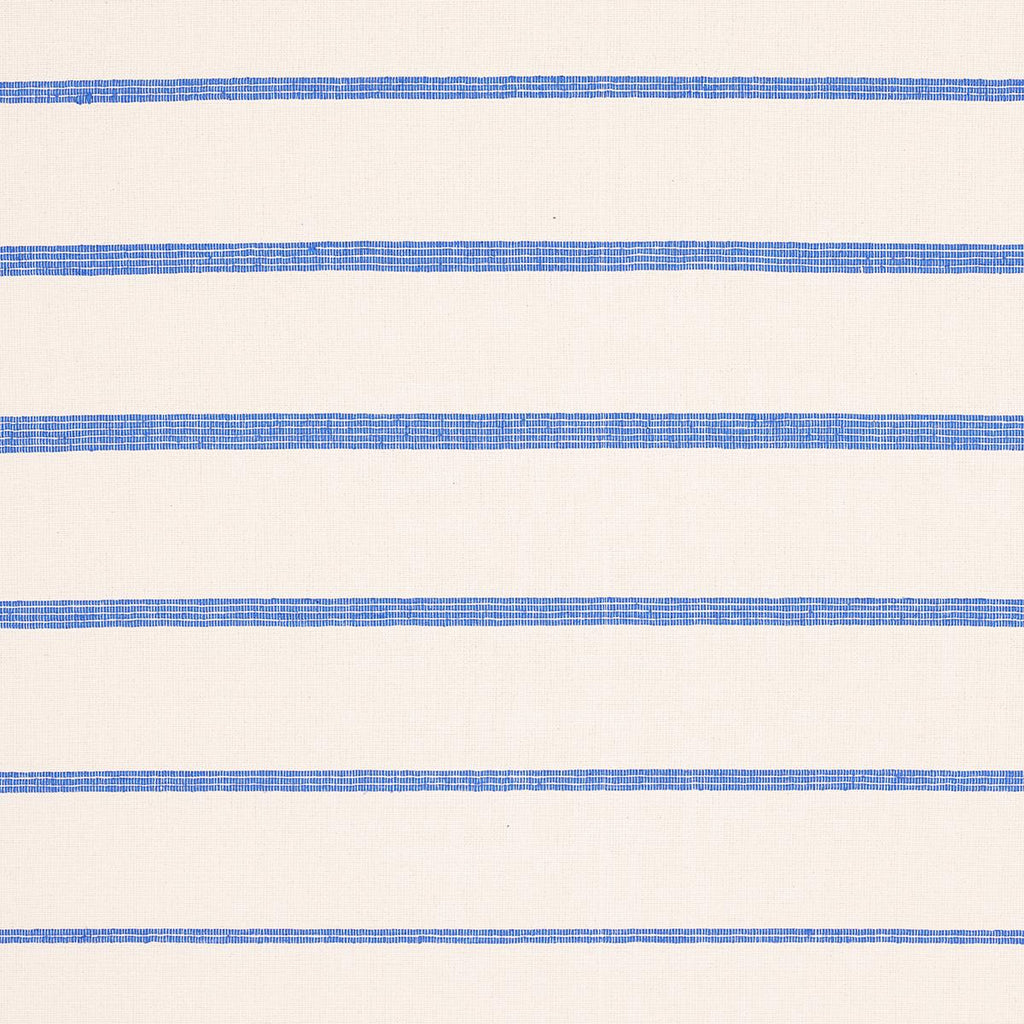 Schumacher Cambaya Handwoven Stripe Blue Fabric