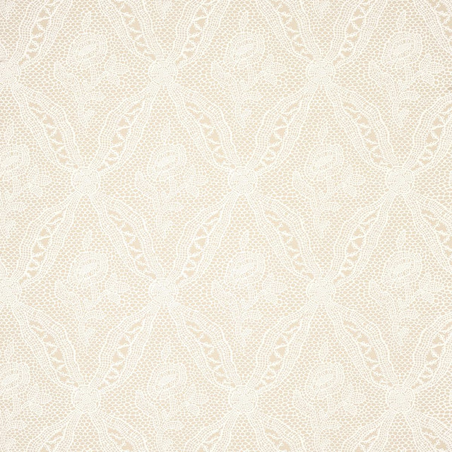 Schumacher Cosette Lace Sand Wallpaper
