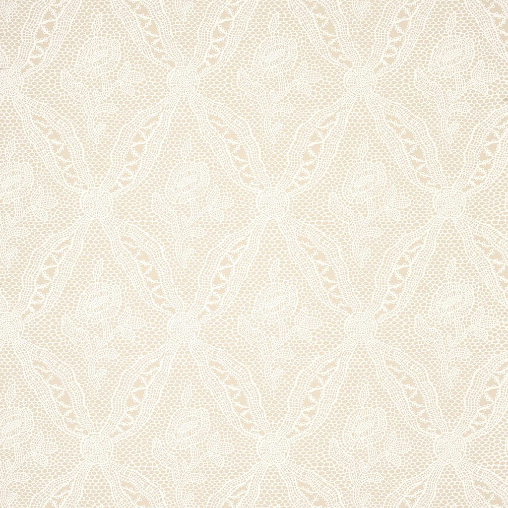 Schumacher Cosette Lace Sand Wallpaper