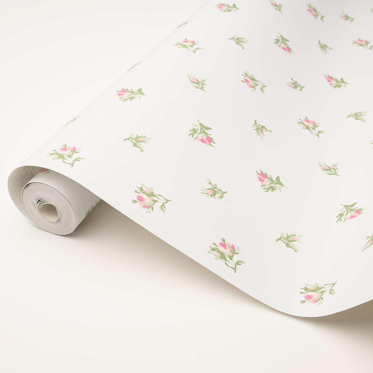 Schumacher Margie Floral Rose Wallpaper