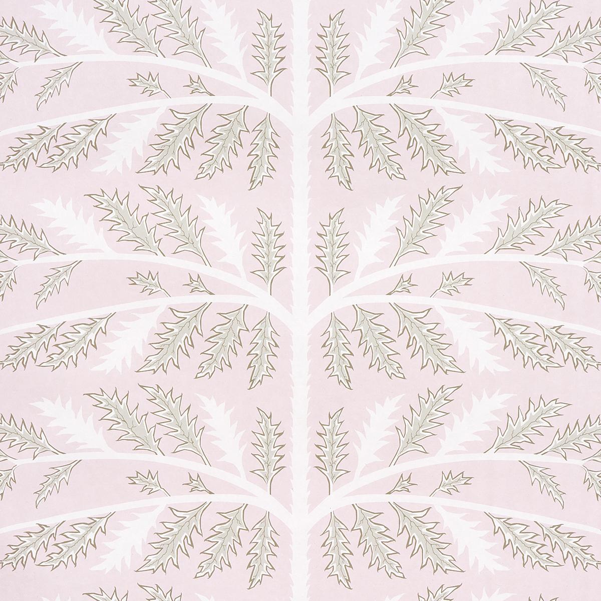 Schumacher Thistle Rose Wallpaper