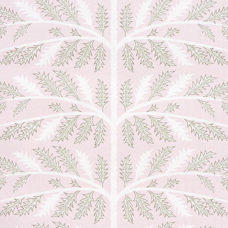 Schumacher Thistle Rose Wallpaper