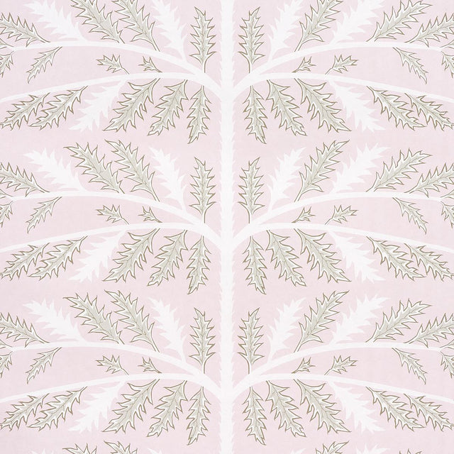 Schumacher Thistle Rose Wallpaper