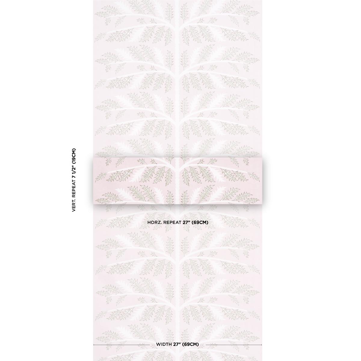 Schumacher Thistle Rose Wallpaper