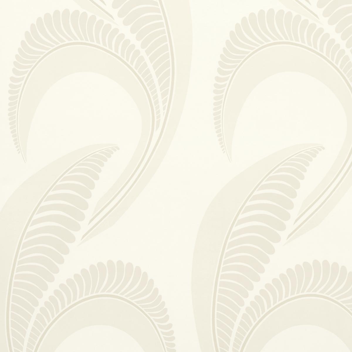 Schumacher Banana Leaf Ivory Wallpaper